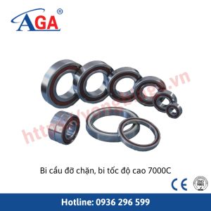Bi cầu đỡ chặn, bi tốc độ cao 7000C