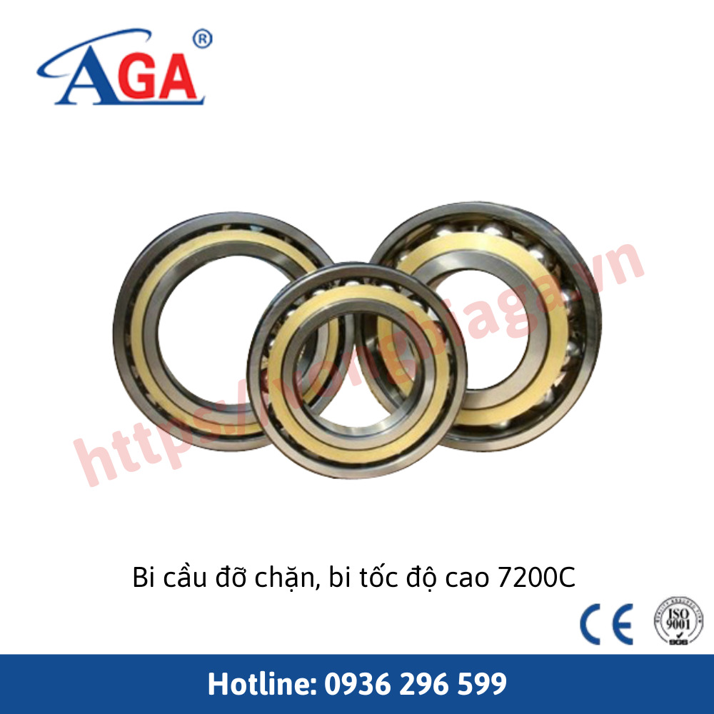 Bi cầu đỡ chặn, bi tốc độ cao 7200C