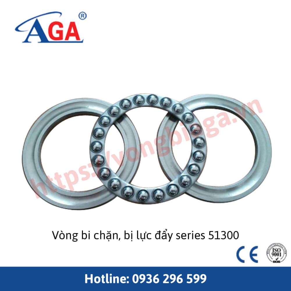 Vòng bi chặn, bi lực đẩy series 51300